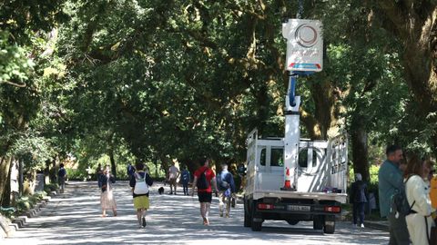 La Alameda es el coraz�n verde compostelano, con 85.000�metros cadrados.