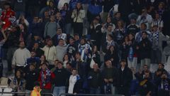 Seguidores deportivistas, durante el partido del pasado d�a 20 contra el Mirand�s