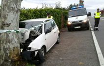 El accidente se produjo en el alto do Cumial.
