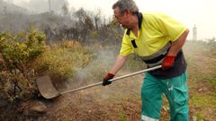 Un rayo causa un incendio en Baredo, en Baiona