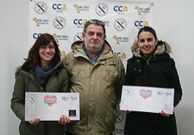 La entrega de premios de ayer. 