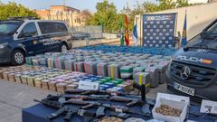 De r�cord en r�cord: 5.000 kilos de coca�na decomisados en abril, el m�s grande en la provincia de Huelva hasta ahora.
