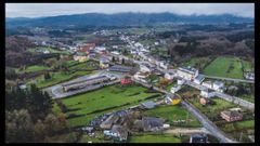 Una vista area de la localidad de Rubin, donde ocurrieron los hechos