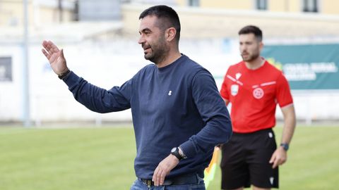 Dani Moir�n, en el partido contra la Residencia en el Pepe Barrera.