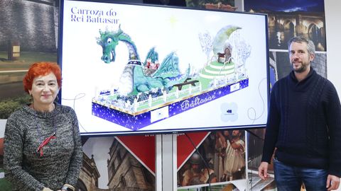 Maite Ferreiro y Rub�n Arroxo presentaron la cabalgata de Lugo