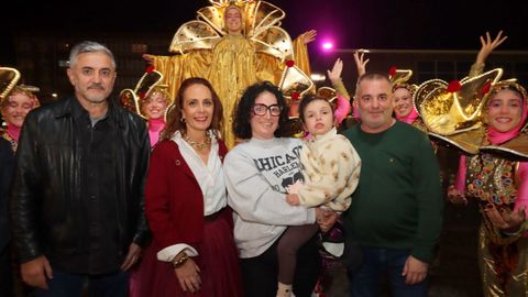 Encendido de las luces navideas en Boiro.