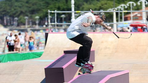 El skate adaptado se estren en la ltima edicin de O Marisquio.