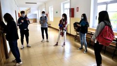 Vuelta a clase de los alumnos del CIFP As Mercedes, en Lugo