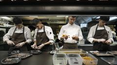 Trabajo en la cocina de Disfrutar