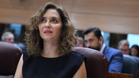 Isabel D�az Ayuso, en la sesi�n plenaria de la Asamblea de Madrid de este jueves 21 de septiembre.