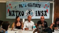 El propio Insa presidi� la cena de la pe�a celtista creada en su honor.