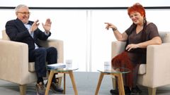 Xavier Sard� y Tet� Delgado participaron en un encuentro organizado por CaixaBank