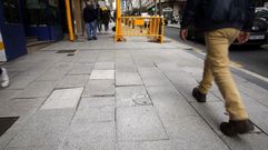 Mal estado de las aceras en zonas de vados