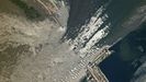 La presa de la central hidroel�ctrica de Kajovka
