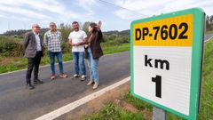 El vicepresidente provincial y la diputada de Plans, con el alcalde, esta semana en San Sadurni�o