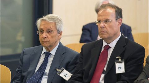 Julio Fernndez Gayoso y Jos Luis Pego, en la Audiencia Nacional