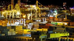 Terminal de contenedores del puerto de Vigo en diciembre del 2024.