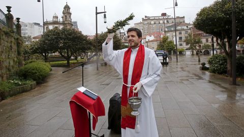 Bendicin virtual del Domingo de Ramos desde la Ferrera