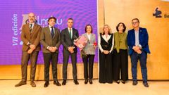 Luz Couce, en el centro de la imagen