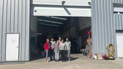 A estudante que est� en Portugal, cos seus compa�eiros de Montalegre