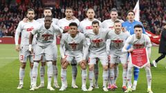 Ricardo Rodr�guez, a la izquierda en la fila superior, con la selecci�n de Suiza