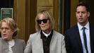 Jean Carroll, a su salida del tribunal de Nueva York.