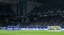 Minuto de silencio antes del Real Oviedo-Elche