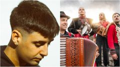 O cantante 9Louro e o grupo Ail�