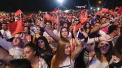 Imagen de una actuaci�n de la Panorama en las fiestas de O Burgo en el 2014