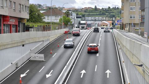 Uno de los carriles del túnel sigue cerrado desde su inauguración en diciembre del 2023.