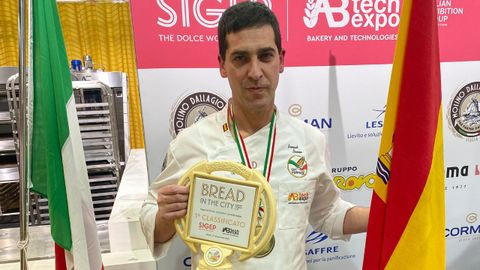 Samuel Suarez junto a sus compa�eros en el campeonato internacional �Bread in the city�