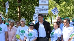 Protesta de los propietarios de las Fragas do Eume, a la que acudi� Jos� Ram�n G�mez Besteiro