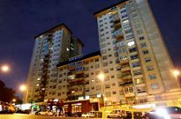 Vista general de las torres de Coia promovidas por Parque Bouza SL entre 1994 y 1997. 