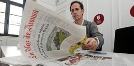 Tom�s Fole recurri� a La Voz para documentarse en su intervenci�n sobre el caso Megasa. 