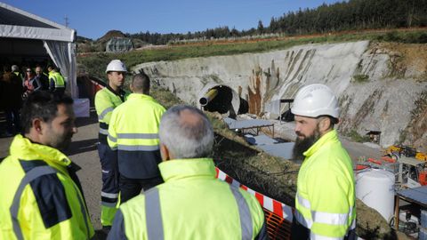 ltima voladura del tnel 1 de Langosteira