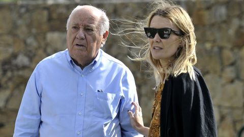  Amancio Ortega y su hija Marta en el Concurso de Saltos Internacional de A Corua en 2018.