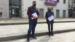 Bernardo Fraga y Mar�a Loureiro presentaron este s�bado las ayudas del Concello de hosteleros, comerciantes y a los viveirenses que peor lo est�n pasando