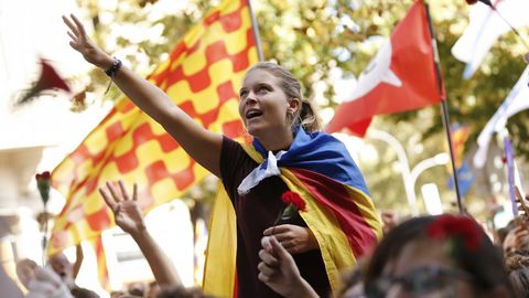 Protestas en las calles de Barcelona