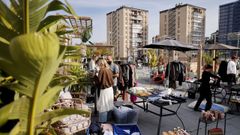 El barrio corus de Elvia acogi un mercadillo de emprendedores y creadores de contenido