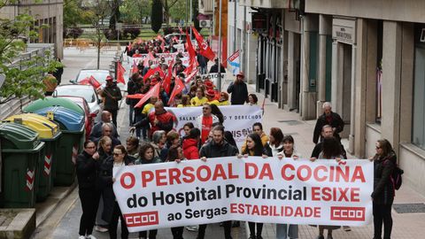 Manifestacin de CC.OO. en Pontevedra por el Primero de Mayo