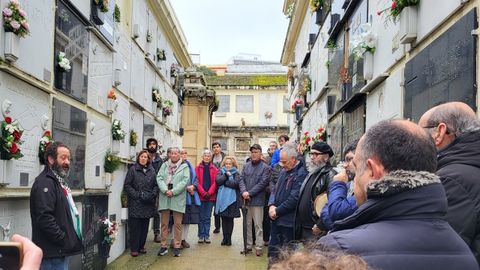 En el homenaje tom� la palabra Xos� Ram�n Cend�n, dirigente del Sindicato Labrego Galego y persona cercana a Valcarce