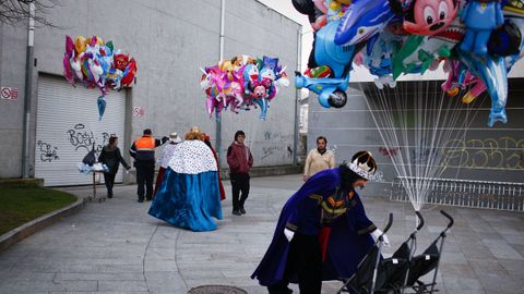 Cabalgatas de Reyes de Ourense.Verín también recibió la visita de sus majestades de Oriente antes de comenzar su reparto de regalos