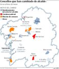 Concellos que han cambiado de alcalde