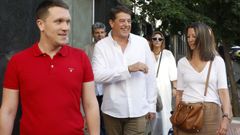 Jos Ramn Gmez Besteiro en su llegada a Ferraz.