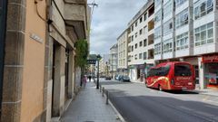 Avenida Jes�s Garc�a Naveira de Betanzos, v�a donde se produjo la ocupaci�n
