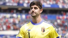 Foto de archivo del guardameta Thibaut Courtuois en el mundial de f�tbol.