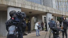 El edificio principal de los juzgados de Santiago, en cuya sede se encuentra la secci�n compostelana de la Audiencia Provincial