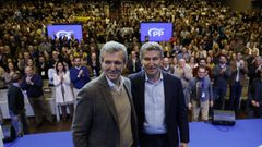 Alfonso Rueda y Alberto N��ez Feijoo en la Interparlamentaria del PP en A Coru�a
