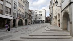 La plaza de O Curro se ha convertido en un espacio de ocio y actividades tras su peatonalizaci�n.