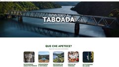 Este es el aspecto que presenta la web municipal de Taboada pensada espec&iacute;ficamente para el turismo